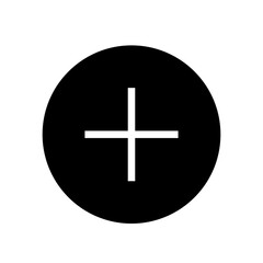 Solid Circle Pluss Icon