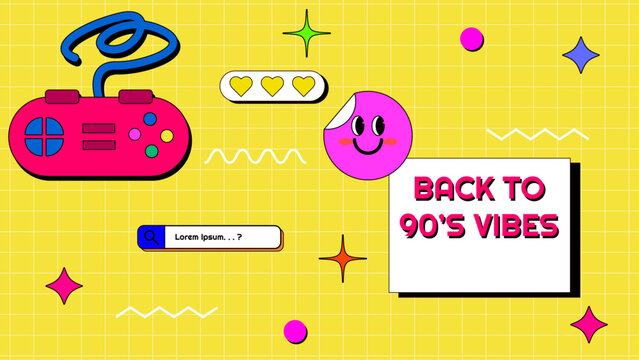 Vector memphis background abstract background for ecommerce promotion vector illustration 90 colorful colourful