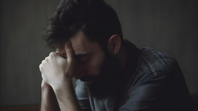 person with headache