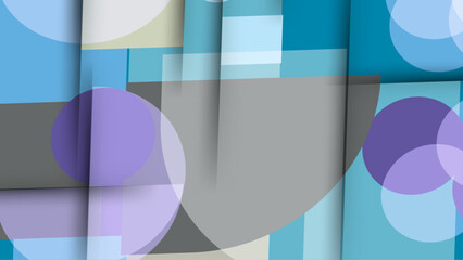 Obraz premium Gradient blue geometry background