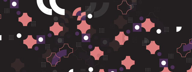 Colorful colourful vector retro geometric shapes mosaic background