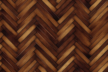 Wood Table Texture Background- Fish/Herring bone pattern, Seamless Pattern/Tile, Generative AI