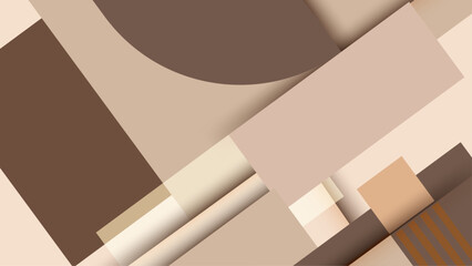 Brown and cream abstract geometrical background