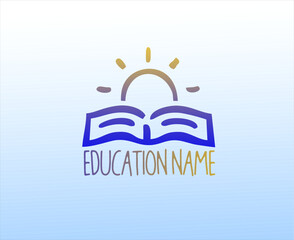 Logo design inspiration for education, school, campus. icon for Business and education. Flat Vector Logo Design.