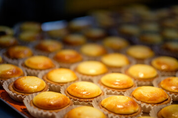 Nishiki Food Market's Famous Golden Brown Cheese Tart: A Delicious Culinary Delight in Kyoto, Japan