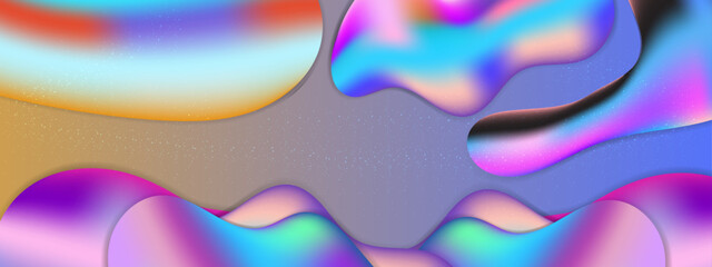 Vector colorful colourful liquid shapes background