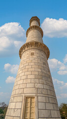 The Taj Mahal is an ivory-white marble mausoleum on the south bank of the Yamuna river in the Indian city of Agra.