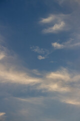 Sky in orange sunset