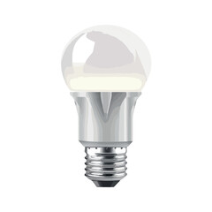 Energy efficient light bulb glows brightly