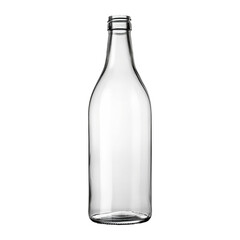 White glass bottle isolated on transparent background, Generative AI - obrazy, fototapety, plakaty