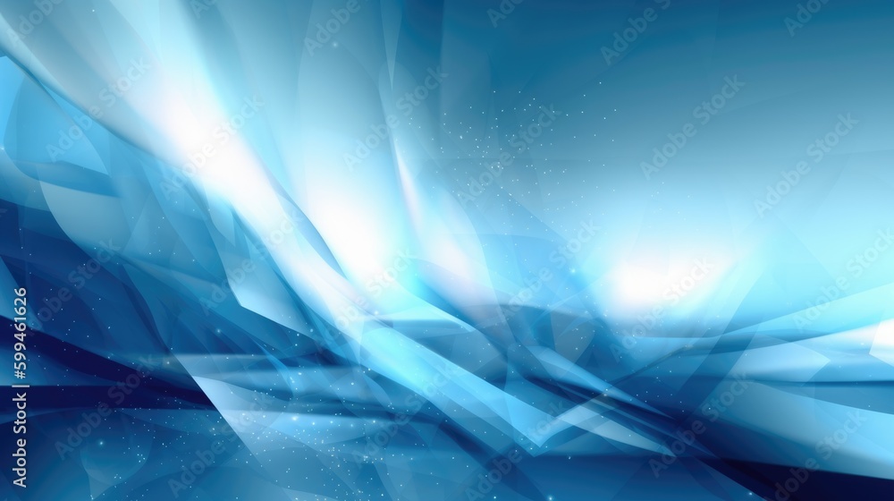 Poster abstract wave curve design background in shades of blue. generative ai aig21.