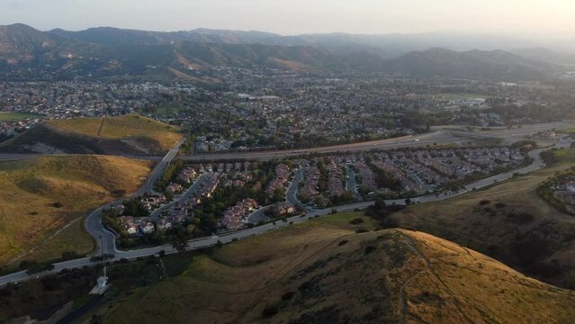 Aerial View of Simi Valley, Ventura County