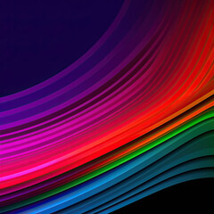   The neon light pattern on the black background