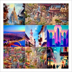 fabulous eastern city, collage 