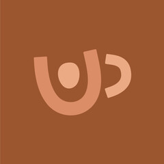 Icône tasse de café abstraite