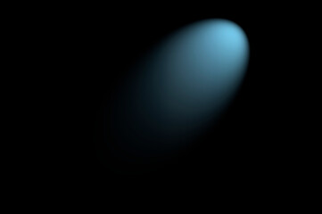 Bluish light tunnel on black background
