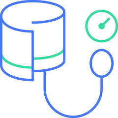 Blood pressure line icon