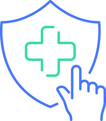 Health systems line icon