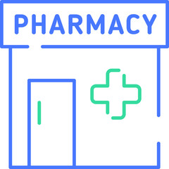 Pharmacy line icon