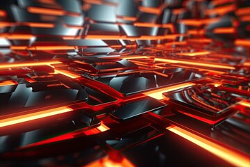 Abstract sci-fi background material,technology neon background