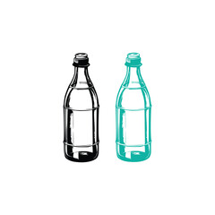 Glass Bottle Vector, vintage essential oils bottles vector, essential oils bottles, Medicine bottles vector.
