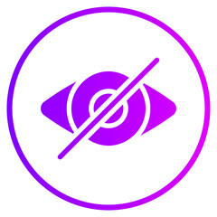 hide gradient icon