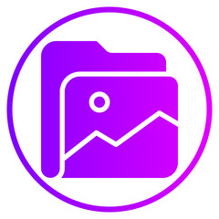folder gradient icon