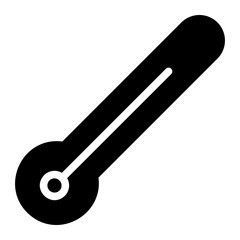 thermometer glyph icon