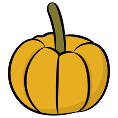 Ripe melon fruit icon vector