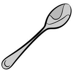 Hand drawn icon of a spoon 