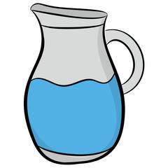 Hand drawn icon of jug 