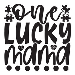 Autism isolated typography design