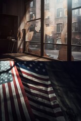 Fototapeta na wymiar America, Independence Day. with Generative AI
