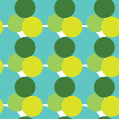 Abstract pattern of circles in different colors
