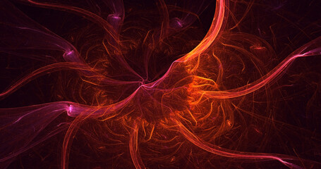 3D rendering abstract fantasy light fractal background