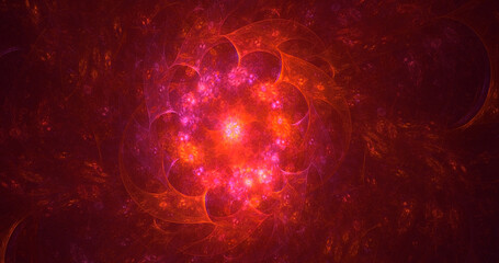 3D rendering abstract fantasy light fractal background