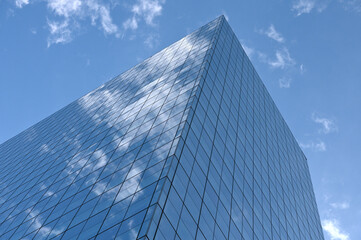 Modern Business Office Buildings Reflecting