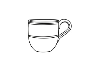 cup of tea make with vector 