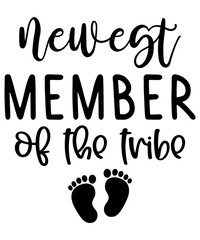 Baby isolated typography design