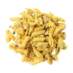 Tasty delicious pasta isolated on transparent background	