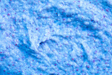 Berry yoghurt ice cream. Smoothies from fresh fruits and berries. Ice cream texture. Delicious sweet dessert close-up as a background.