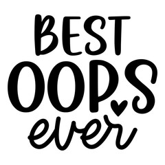 Baby vector typography design