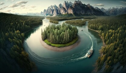 Obrazy na Plexi  World Rivers Day, Generative Ai