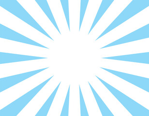 集中線　吸収　余白　スペース　青色　水色