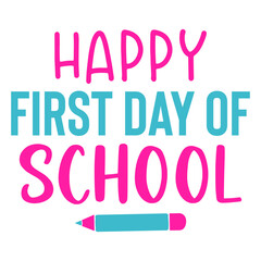 Back to school lettering quote design