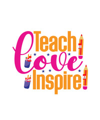 Back to school lettering quote design