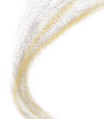 Fototapeta na wymiar Gold Sparkle Stardust Glitter Magic luxury Shape
