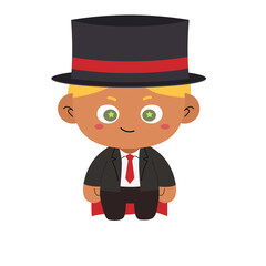 Professional workers Illustrations_Magician