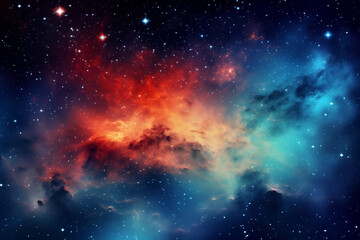 Fototapeta premium Background : A view of the Milky Way galaxy with the stars and nebulae visible, Background