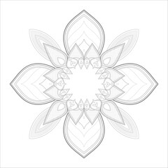 Coloring Books. Hand drawn flowers in zentangle style for t-shirt design or tattoo and coloring book